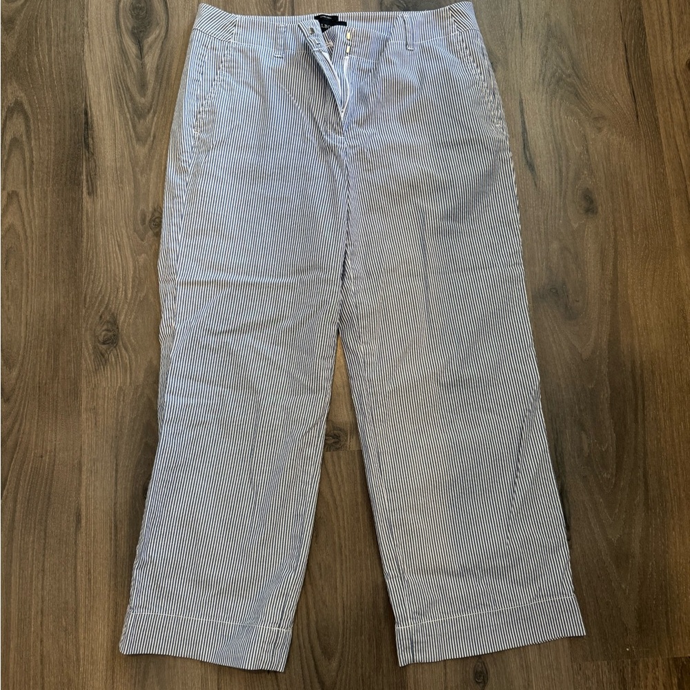 Talbots blue & white striped pants (barely worn) size 4